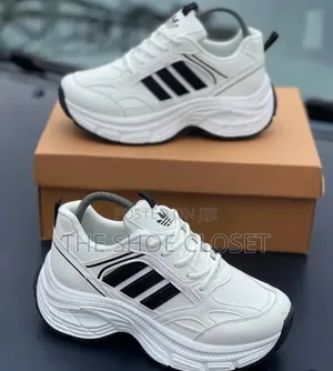Premium Adidas Women's Chunky White Platform Sneakers