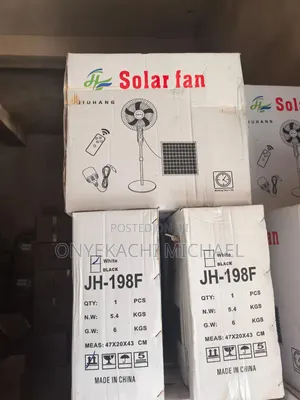 Rechargeable Solar Fan