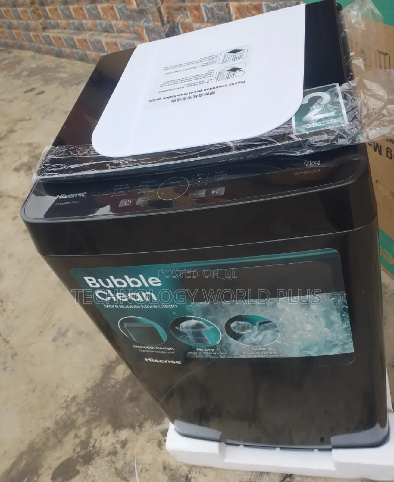 Hisense 9kg Automatic Washing Machine - Top-Loading Design
Multiple W