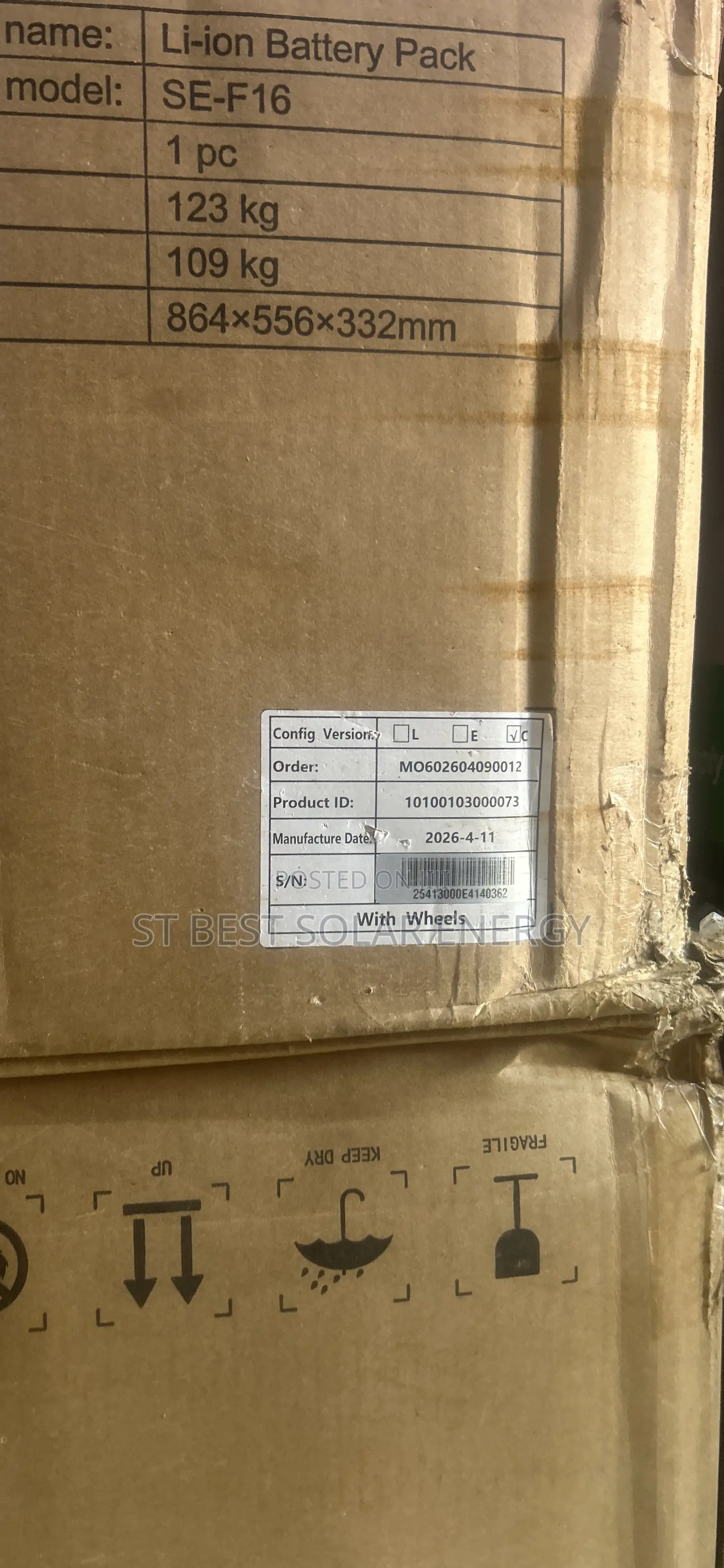 Deye 16kwh Lithium Ion Battery