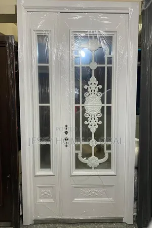 4ft by 8ft French Glass Door White 01