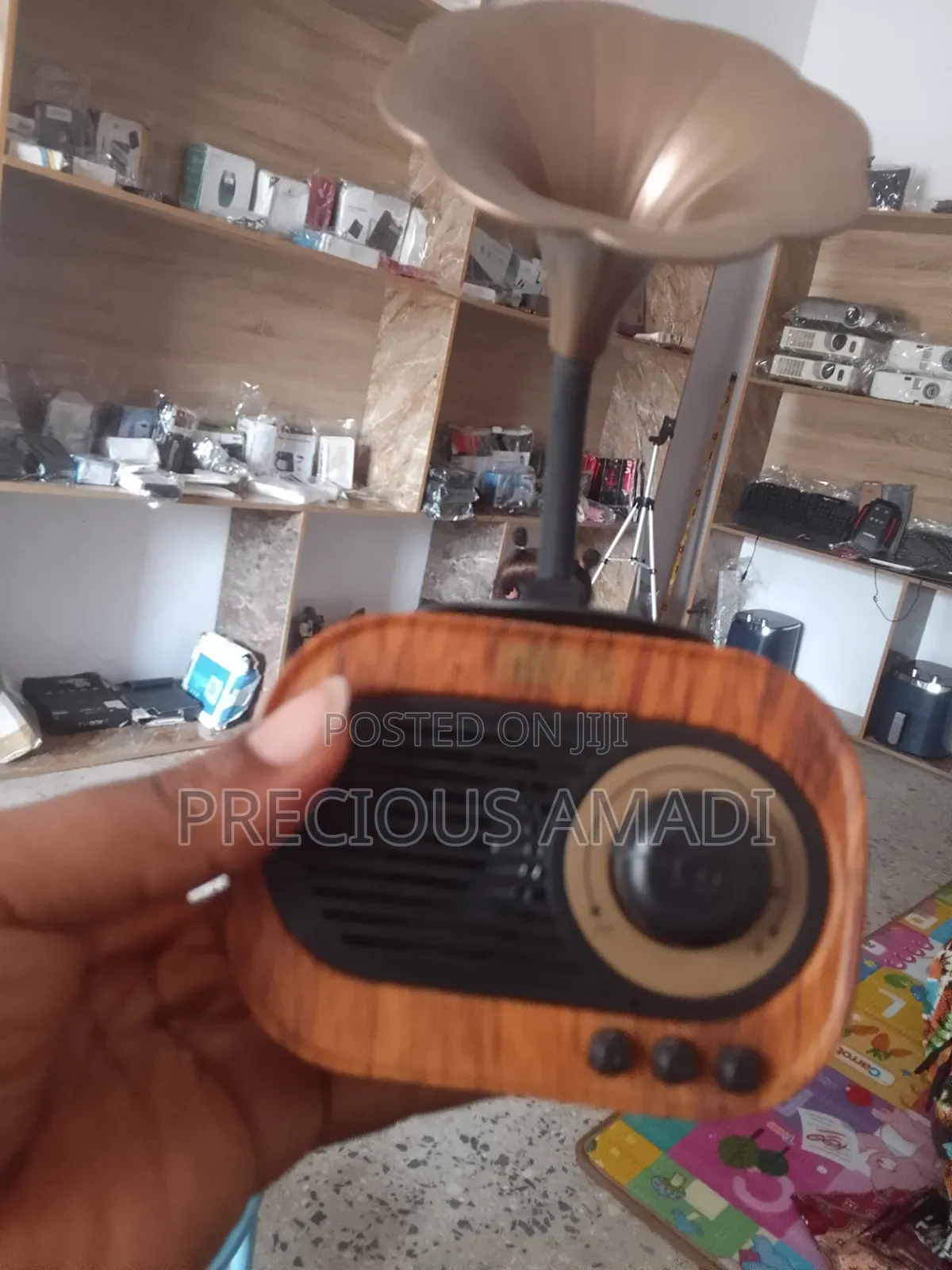BT12 Vintage-Style Gramophone Bluetooth Speaker,