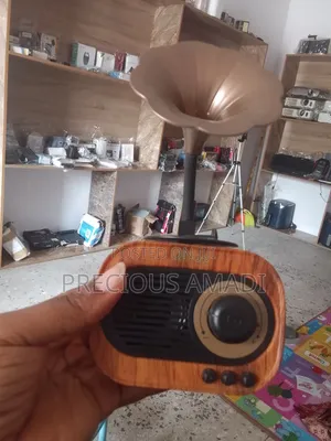 BT12 Vintage-Style Gramophone Bluetooth Speaker,