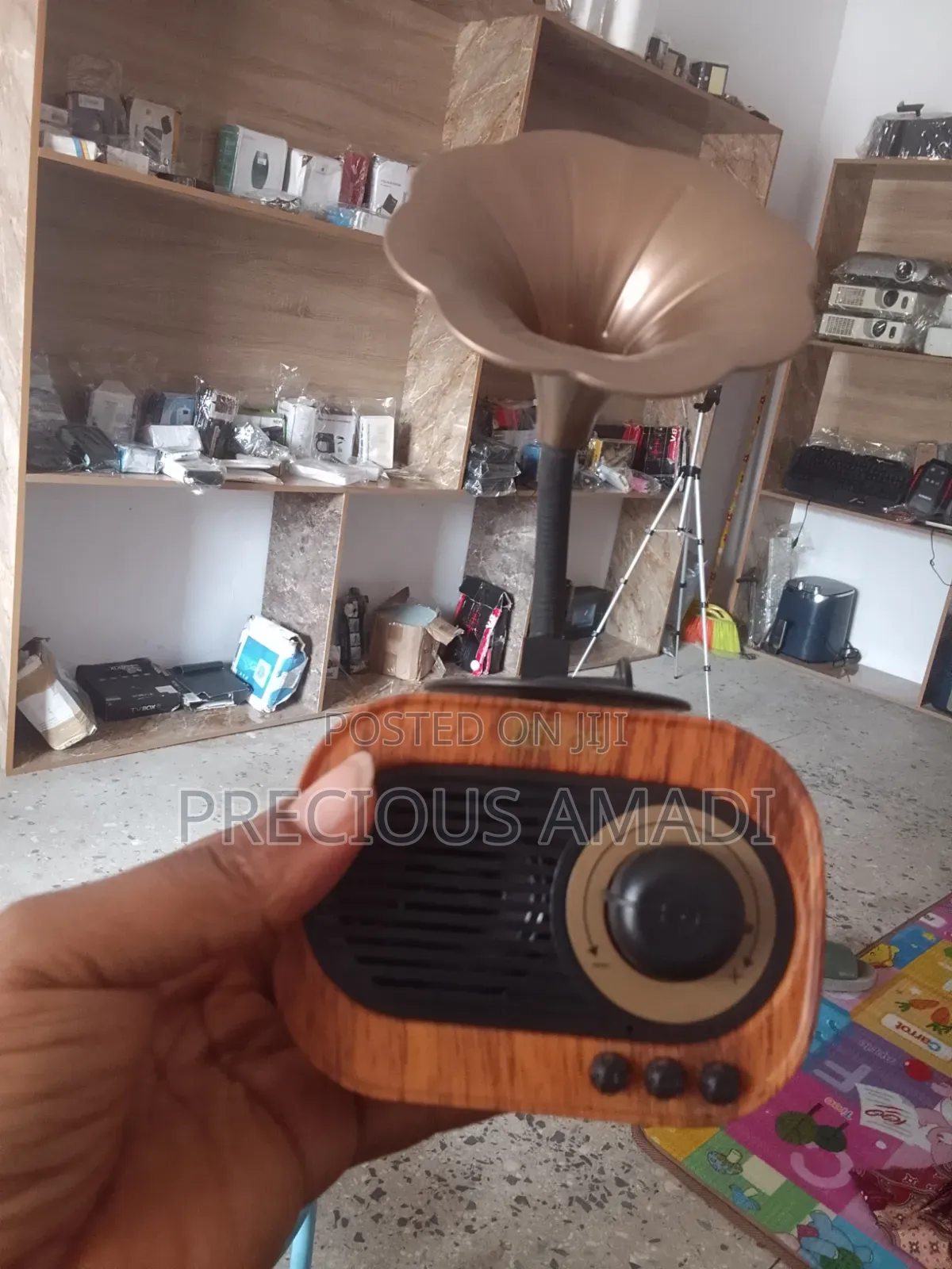 BT12 Vintage-Style Gramophone Bluetooth Speaker,