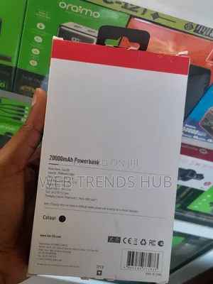 Itel 20000mAh Powerbank Star200 High Capacity Portable PowerBank