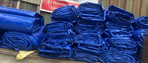 Heavy-Duty Waterproof Blue Tarpaulin Rolls/Sheets