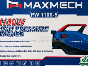 Maxmech 1100W High Pressure Washer (PW 1100-5) – Brand New Car Washer