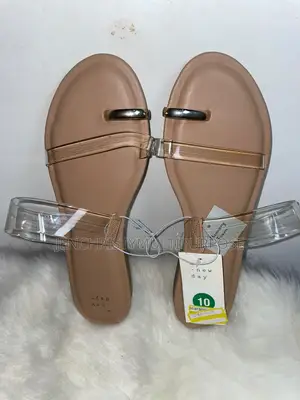 Women's Beige Ankle Strap Flat Sandals