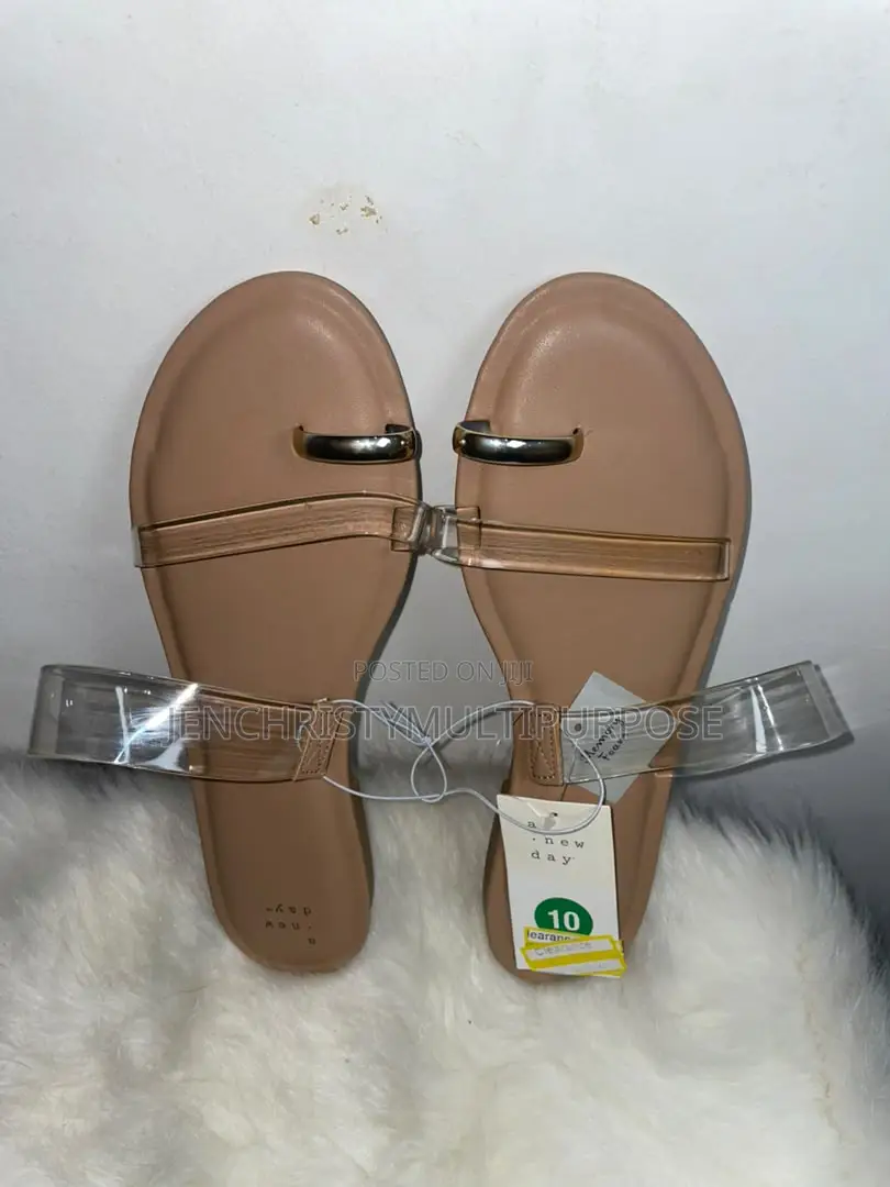 Women's Beige Ankle Strap Flat Sandals