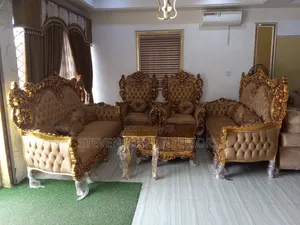 Prestige Royal Sofa Set – Luxury Gold Finish