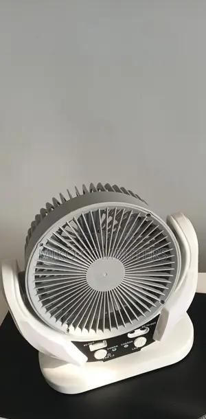 4-in-1 Rechargeable Fan With LED Lamp Solar Panel