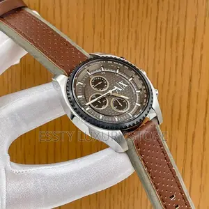 High Quality Luxury Armani Exchange Leather Strap Watch