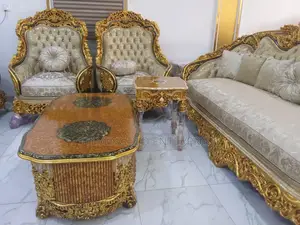 Royal Luxury Sofa Set – Gold Classic Elegance