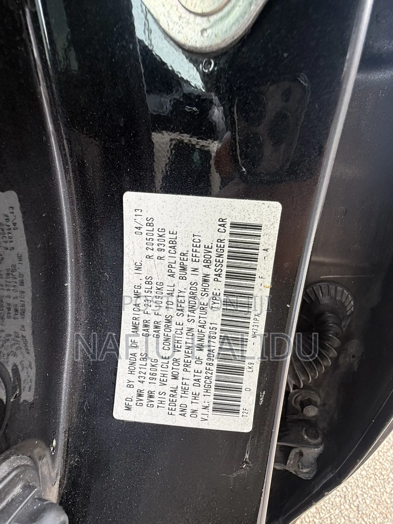 Honda Accord 2014 Black