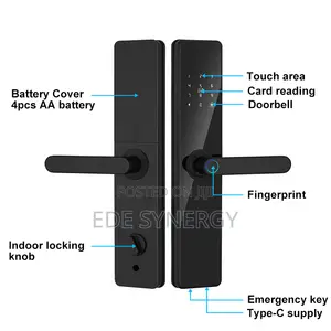 Tuya Wi-Fi Semi- Automatic Fingerprint Digital Smartlock Mobile App