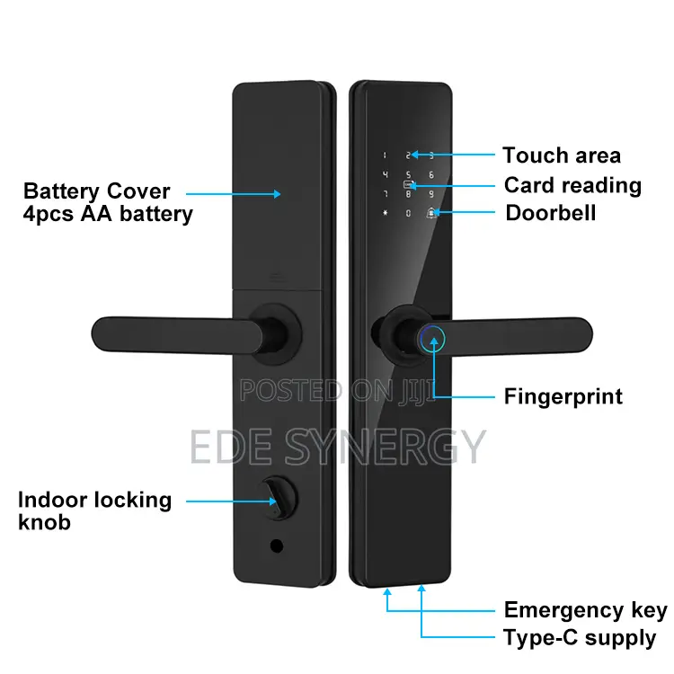 Tuya Wi-Fi Semi- Automatic Fingerprint Digital Smartlock Mobile App