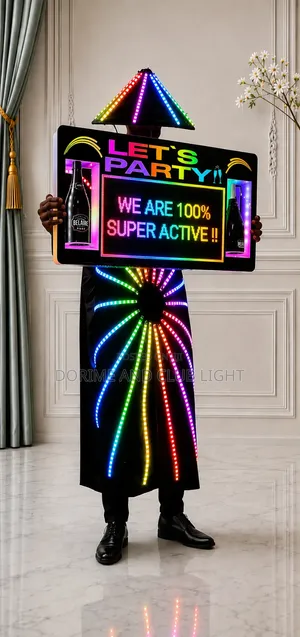 Led Costume + 2 Bottle Digital Display Board Combo