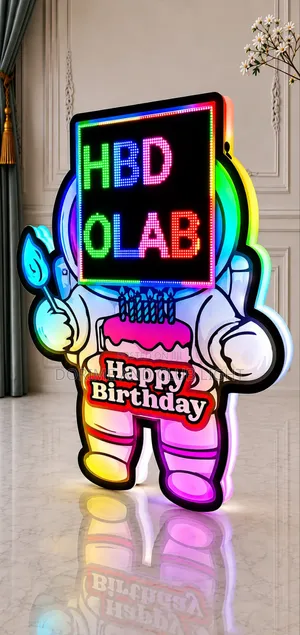 Customized Digital Display Board (Medium Size ASTRONAUT DESIGN)