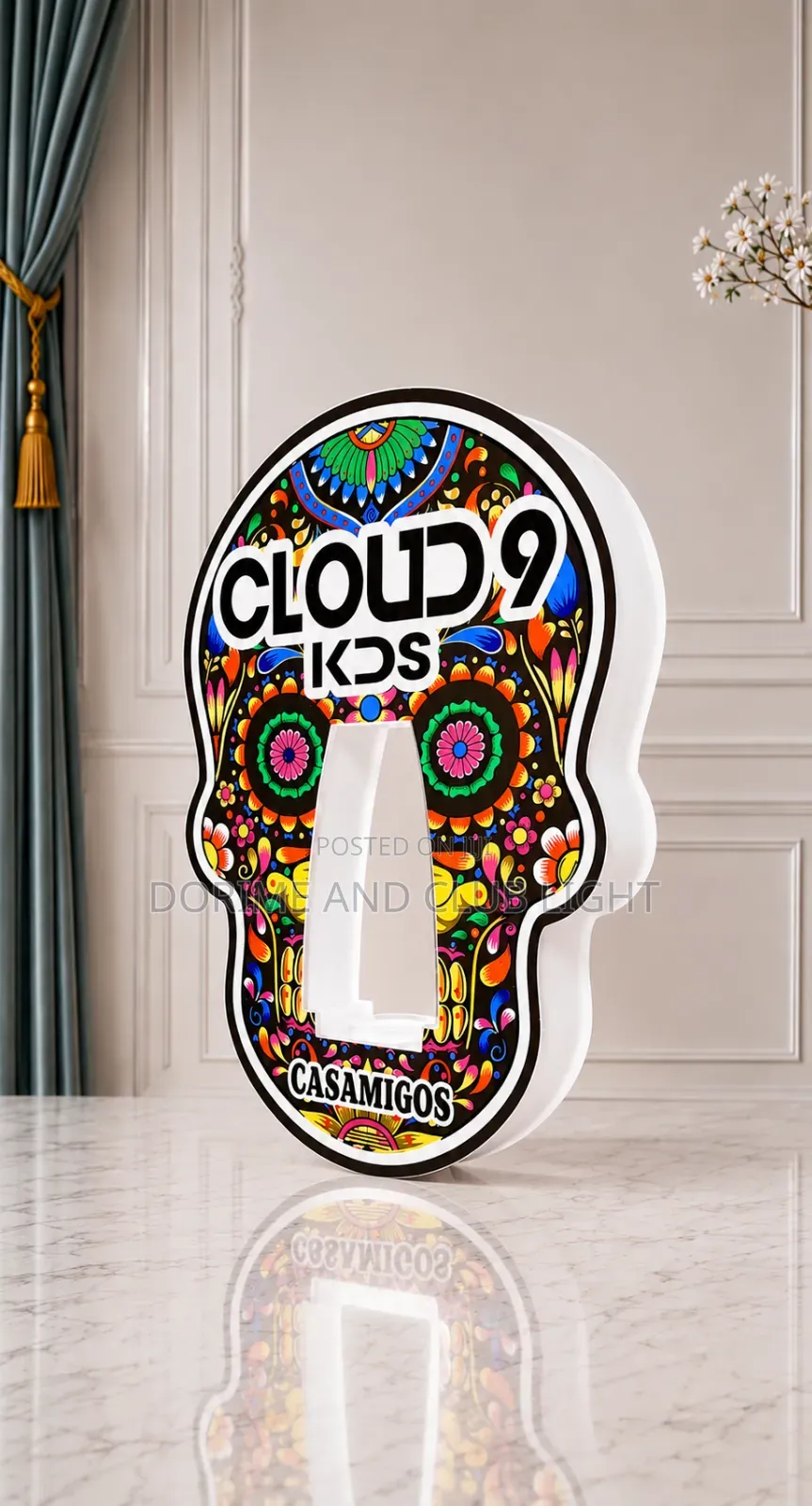 Customized SKULL Premium Bottle Presenter