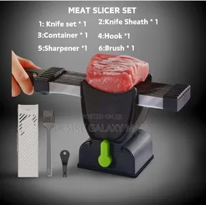 Fresh Meat Slicer Adjustable Thickness Stainless Steel