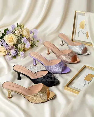 Stylish 1.5 Inch High Heel Slippers