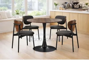Modern Round Tulip Pedestal Dining Set