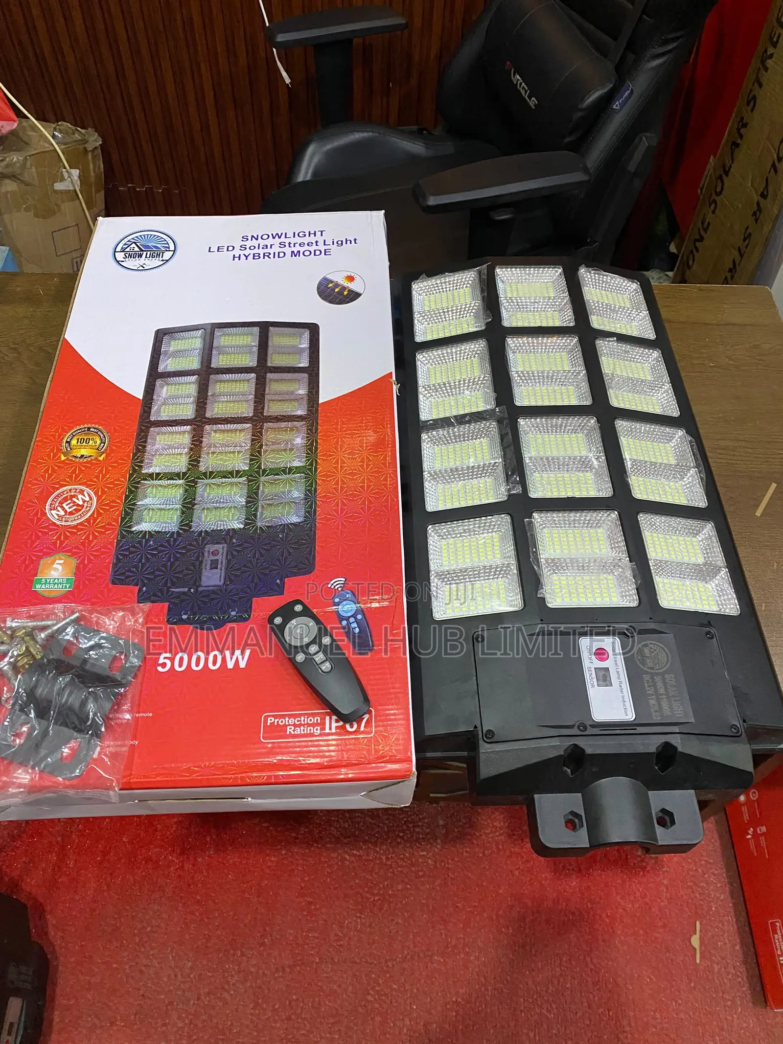 Led Solar Street Light (Hybrid Mode) 5000watts
