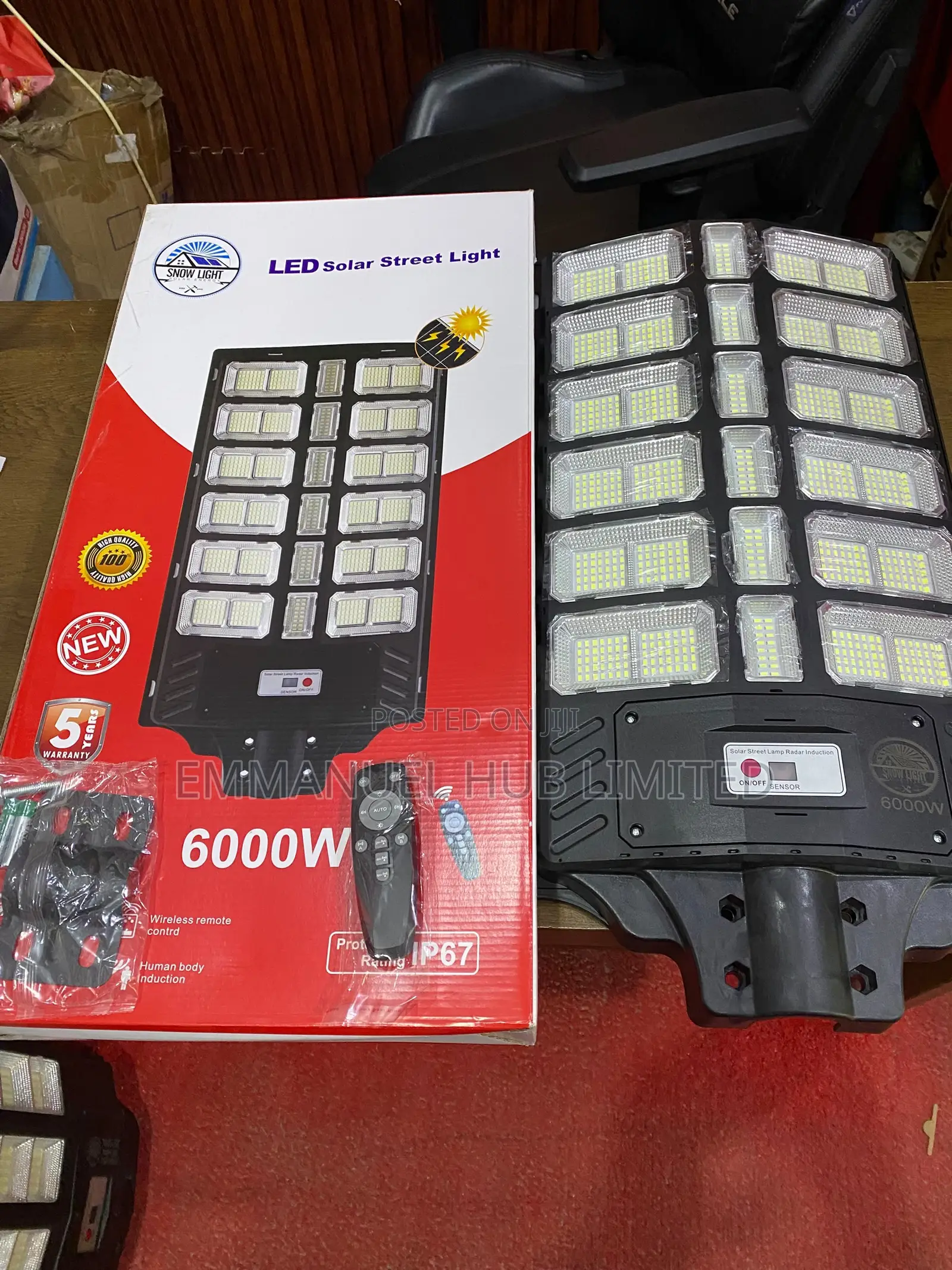 Led Solar Street Light (Hybrid Mode) 6000watts