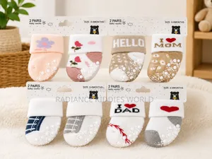 Baby Socks – 2 Pairs | 0–6 Months