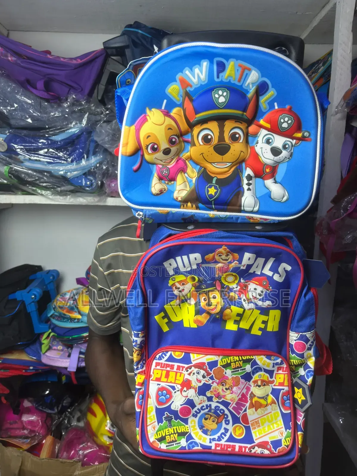 Kids School Trolley Backpack + Matching Lunch Bag