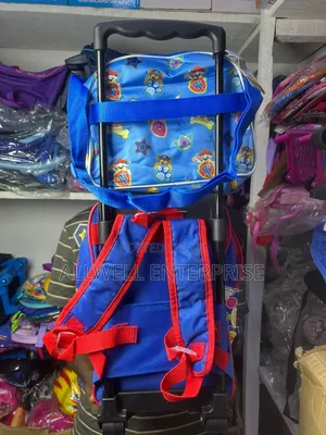 Kids School Trolley Backpack + Matching Lunch Bag