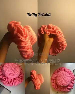 Crochet Ruffle Hat