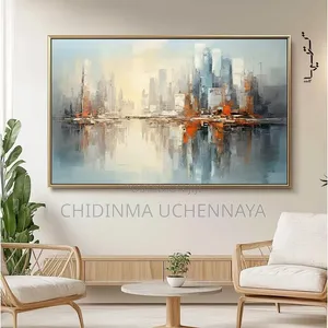 Modern Abstract Cityscape Canvas