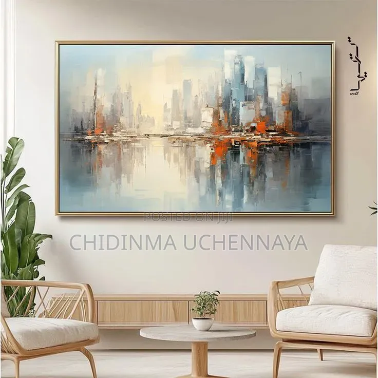 Modern Abstract Cityscape Canvas