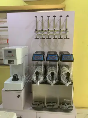 Complete Slush Frozen Drink Machine Setup for Event Rental