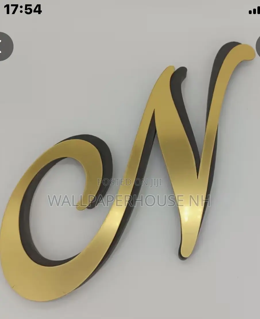 3D Alphabet Stickers