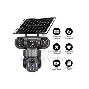 WiFi V380 3 Lens No SIM Card Needed WiFi Human Detection 2 Way Audio