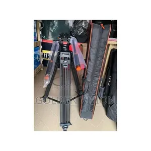Heavy Duty Professional Camera Tripod Stand Double Hand With Bag