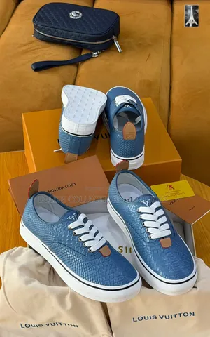 *Original Exotic Leather Louis Vuitton Combi Skate Sneakers