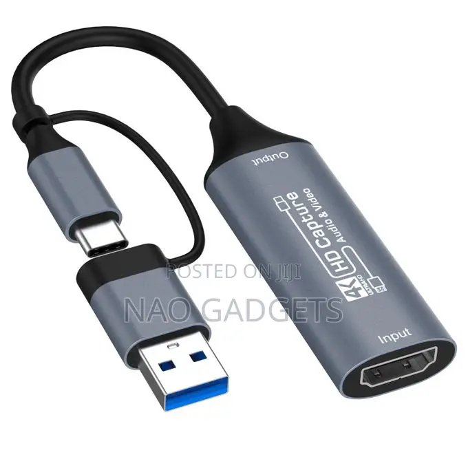2-1 Type-C USB 3.0 HDMI Video Capture Card for Gaming Streaming