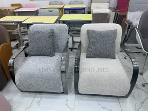 Executive 2 Accent Fabric Chairs With Throw Pillows