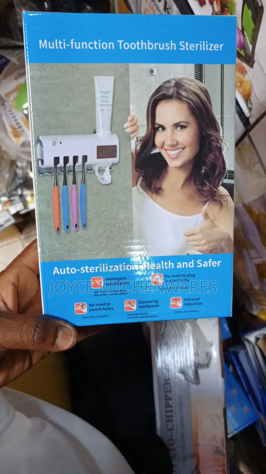 UV Automatic Toothpaste Dispenser ToothBrush Sterilizer