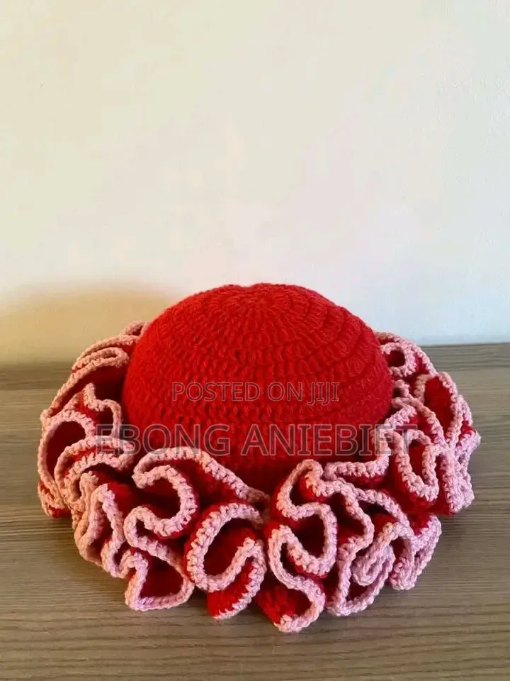 Crochet Ruffle Hat