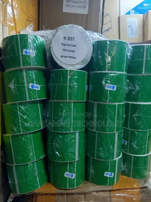 60*40mm Direct Thermal Label Sticker Green Colour