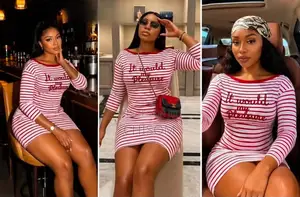 Red White Striped Bodycon
Mini Dress