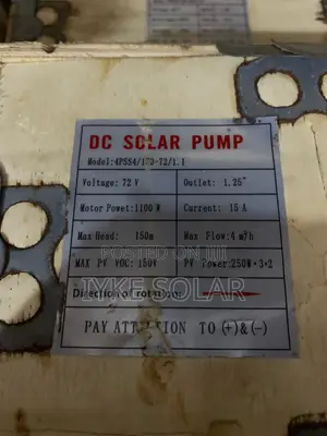 1.5hp Dc Solar Pump Machine