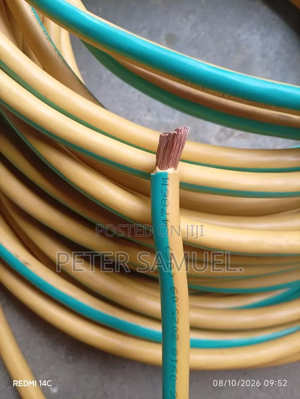 Original 50mm Single Core Earth Cable
