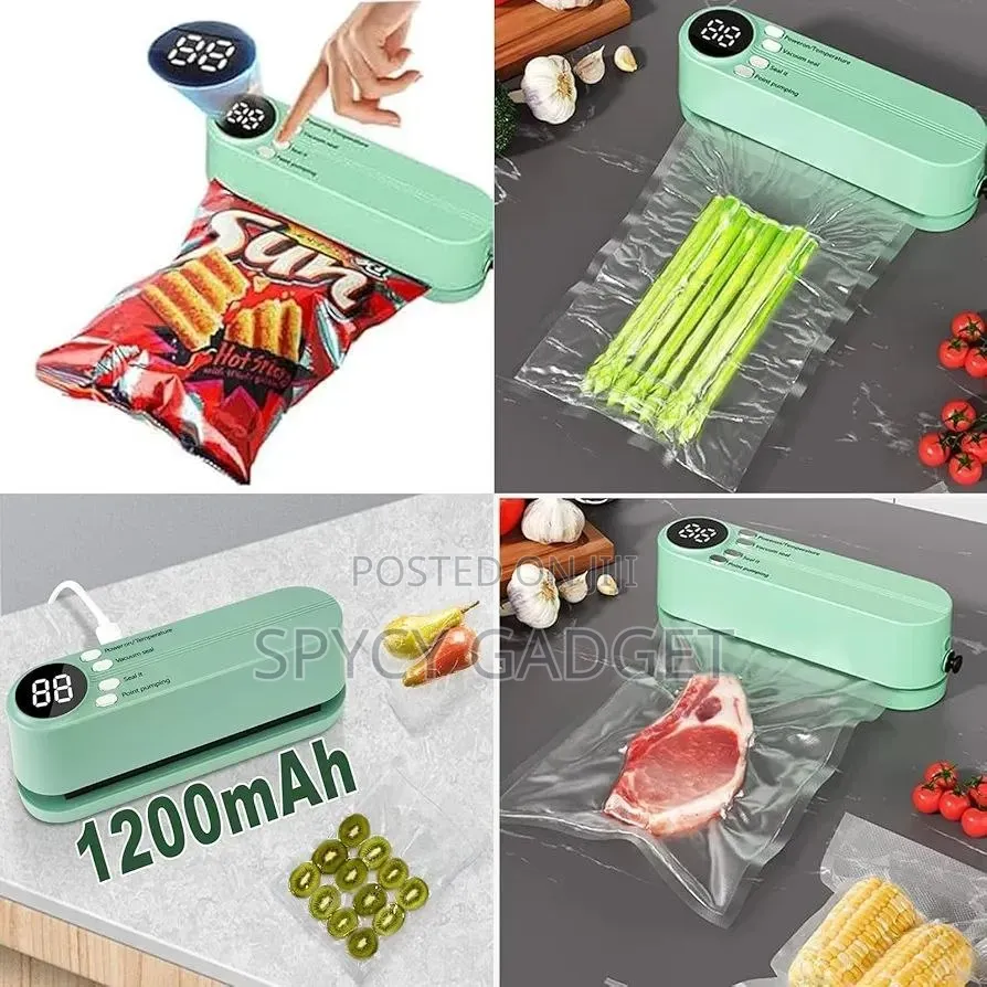 Rechargeable Wireless Vacuum Sealer for Dry/Moist Food Storage