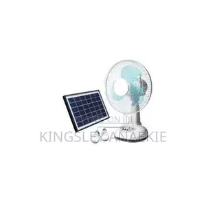 Duravolt 12" 3in1 Table Rechargeable Fan NO Solar Panel, NO Bulb