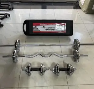 55kg Chrome Dumbbell Set Adjustable